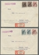 Delcampe - Berlin: 1948, "Schwarzaufdruck", überkompletter Satz (insgesamt 34 Werte) Auf Fünfzehn R-Briefen In - Sonstige & Ohne Zuordnung