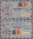 Delcampe - Berlin: 1949, "Rotaufdruck", Zusammenstellung Von Insgesamt Elf Frankierten Belegen In Guter/sehr Gu - Other & Unclassified