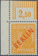 Berlin: 1949, 25 Pf Rotaufdruck Aus Der Linken Oberen Bogenecke Postfrisch, Unsigniert, Kurzbefund S - Otros & Sin Clasificación