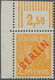 Berlin: 1949, 25 Pf Rotaufdruck Aus Der Linken Oberen Bogenecke Postfrisch, Unsigniert, Kurzbefund S - Autres & Non Classés