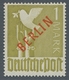 Berlin: 1949, Rotaufdruck 1 Mark Postfrisch Tiefst Geprüft Schlegel BPP, Mi. 550,- Euro. - Andere & Zonder Classificatie