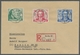 Berlin: 1949, "Goethe" Komplett Je Mit Vollstempel BERLIN SW 11 25.8.49 Auf Orts-R-Brief In Sehr Gut - Autres & Non Classés