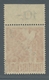 Berlin: 1949, Grünaufdruck 1 Mark Vom Platten-Oberrand Tadellos Postfrisch, Ungefaltet, Tiefst Geprü - Sonstige & Ohne Zuordnung