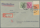 Bizone: 1945, AM-Post 6 Pf, 8 Pf, 30 Pf (diese Mit PLATTENFEHLER " 'G'vom Linken 'PFENNIG' Oben Besc - Sonstige & Ohne Zuordnung