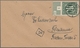 Bizone: 1945, 1 RM AM-Post Vom Unterrand (Reihennummer 1 - 4) Gestempelt "HAMBURG" Je Auf 4 Adressie - Andere & Zonder Classificatie