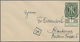 Bizone: 1945, 1 RM AM-Post Vom Unterrand (Reihennummer 1 - 4) Gestempelt "HAMBURG" Je Auf 4 Adressie - Sonstige & Ohne Zuordnung