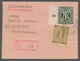 Bizone: 1946, Wertstufengleiche Mischfrankatur Der 1 Mark AM-Post Und 1 Mark Ziffernserie Der Kontro - Sonstige & Ohne Zuordnung