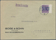 Bizone: 1948, 6 Pfg Arbeiter/Bandaufdruck In Blau, Sogenannter "Bonner Fehldruck", Rechtes Randstück - Sonstige & Ohne Zuordnung