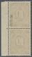 Bizone: 1948, Bandaufdruck Auf 10 Pfennig Ziffer, Senkrechtes Paar Obere Marke Mit, Untere Marke Ohn - Altri & Non Classificati