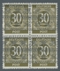 Bizone: 1948, "30 Pfg. Ziffer Mit Doppeltem Bandaufdruck, Davon Einmal Kopfstehend", Postfrischer Vi - Autres & Non Classés