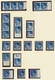 Bizone: 1948, Bauten-Spezialsammlung Von 43 Weit- Und Enggezähnten Werten Der 5 Pfennig Ultramarin A - Autres & Non Classés