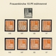 Bizone: 1948, Bauten-Spezialsammlung Von 27 Weit- Und Enggezähnten Werten Der 15 Pfennig Orange Und - Sonstige & Ohne Zuordnung