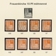 Bizone: 1948, Bauten-Spezialsammlung Von 27 Weit- Und Enggezähnten Werten Der 15 Pfennig Orange Und - Autres & Non Classés