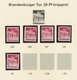 Bizone: 1948, Bauten-Spezialsammlung Von 74 Weit- Und Enggezähnten Werten Der 20 Pfennig Karminrot A - Otros & Sin Clasificación