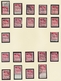 Bizone: 1948, Bauten-Spezialsammlung Von 74 Weit- Und Enggezähnten Werten Der 20 Pfennig Karminrot A - Otros & Sin Clasificación