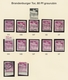 Bizone: 1948, Bauten-Spezialsammlung Von 34 Weit- Und Enggezähnten Werten Der 80 Pfennig Dunkelkarmi - Sonstige & Ohne Zuordnung