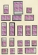 Delcampe - Bizone: 1948, Bauten-Spezialsammlung Von 94 Weit- Und Enggezähnten Werten Der 90 Pfennig Purpur Auf - Sonstige & Ohne Zuordnung