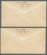 Bizone: 1948, "Bauten Weite Zähnung", Kompletter Satz Inkl. Markwerte Auf Fünf Sammlerbriefen Von HA - Otros & Sin Clasificación