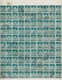 Bizone: 1948, Bauten 16 Pfennig Blaugrün Weitgezähnt. Partie Von 1.599 Gestempelten Werten Als 15 Ko - Autres & Non Classés