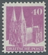 Bizone: 1948, Bauten 40 Pfennig In Der Farbe Hell- Bis Mittelvilettpurpur, In Type Ib, Mit Wasserzei - Autres & Non Classés