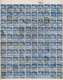 Bizone: 1948, Bauten 50 Pfennig Dunkelkobalt Weitgezähnt. Partie Von Etwa 1.370 Gestempelten Werten - Autres & Non Classés