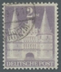 Bizone: 1948, Bauten 2 DM Violettgrau Weitgezähnt Entwertet "Kirchheim...49" In Type I Mit Dem Selte - Autres & Non Classés