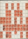 Bizone: 1948, Bauten 25 Pfennig Orangerot Enggezähnt In Type IV. 35 Senkrechte Gestempelte Paare, 3 - Autres & Non Classés
