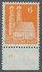Bizone: 1948, Bauten 2 Stück Der 6 Pfennig Orange Enggezähnt Jeweils Vom Unterrand Mit Plattennummer - Autres & Non Classés