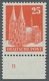 Bizone: 1948, Bauten 2 Stück Der 25 Pfennig Orangerot Enggezähnt Je Vom Ungefaltetem Unterrand Und J - Autres & Non Classés