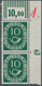 Bundesrepublik Deutschland: 1951, 10 Pf Posthorn Im Senkr. Paar Aus Der Rechten Oben Bogenecke Mit D - Otros & Sin Clasificación