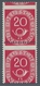 Bundesrepublik Deutschland: 1951, "20 Pfg. Posthorn", Senkrechtes Postfrisches Paar Mit Starker, Dek - Sonstige & Ohne Zuordnung