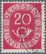 Bundesrepublik Deutschland: 1951, "20 Pfg. Posthorn Mit Wasserzeichen Z", Sauber Gestempelter Wert M - Otros & Sin Clasificación