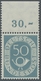 Bundesrepublik Deutschland: 1951, "50 Pfg. Posthorn", Postfrischer Oberrandwert In Tadelloser Erhalt - Sonstige & Ohne Zuordnung