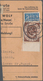 Bundesrepublik Deutschland: 1951, 60 Pfg. Posthorn Vom Unterrrand Mit Formnummer "2c" Auf Paketkarte - Sonstige & Ohne Zuordnung