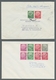 Bundesrepublik - Zusammendrucke: 1958, "Heuss", Kleine Zusammenstellung Von Acht Frankierten Belegen - Se-Tenant