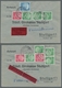 Delcampe - Bundesrepublik - Zusammendrucke: 1958, "Heuss", Kleine Zusammenstellung Von Acht Frankierten Belegen - Zusammendrucke