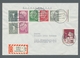 Bundesrepublik - Zusammendrucke: 1961, Zusammendruck Mit Zierfeld Und Zufrankatur Auf R-Brief Von Be - Se-Tenant
