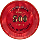 Medaillen Alle Welt: CASINO-JETON; 1990-2000 (ca.), Tadellos Erhaltener Roter Casino-Jeton über 500 - Non Classés