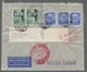 Delcampe - Deutsches Reich: 1928-1939, Bestand Von 8 Luftpostbriefen Welche Alle Nach Südamerika Gelaufen Sind, - Sammlungen