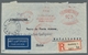 Delcampe - Deutsches Reich: 1928-1939, Bestand Von 8 Luftpostbriefen Welche Alle Nach Südamerika Gelaufen Sind, - Colecciones