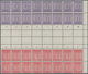 Sowjetische Zone - West-Sachsen: 1945, Zusammendrucke Ziffern, Postfrisches Lot Von Geschnittenen Un - Otros & Sin Clasificación