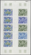 Frankreich: 1961/1979, France And Area, IMPERFORATE COLOUR PROOFS, MNH Assortment Of 33 Complete She - Andere & Zonder Classificatie