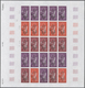 Delcampe - Frankreich: 1961/1979, France And Area, IMPERFORATE COLOUR PROOFS, MNH Assortment Of 33 Complete She - Sonstige & Ohne Zuordnung