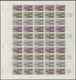 Delcampe - Frankreich: 1961/1979, France And Area, IMPERFORATE COLOUR PROOFS, MNH Assortment Of 33 Complete She - Other & Unclassified