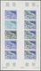 Delcampe - Frankreich: 1961/1979, France And Area, IMPERFORATE COLOUR PROOFS, MNH Assortment Of 33 Complete She - Sonstige & Ohne Zuordnung