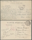 Frankreich - Militärpost / Feldpost: 1914-1922, Bestand Von 77 Feldpostbelegen Mit "Tresor Et Postes - Militärische Franchisemarken