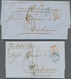 Gibraltar - Vorphilatelie: 1854/1860, Lot Of Seven Letters To The Netherlands, Showing Various Postm - Gibraltar