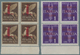 Italien: 1944-45, 2REP. SOC. ITALIANA ISSUES" Assembling Of High Value Stamps And Blocks, Air Mail I - Zonder Classificatie