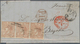 Spanien: 1868/1876, Five Folded Letters All Franked To France. One Letter With "T" Mark For Underpai - Lettres & Documents