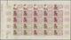 Französisch-Westafrika: 1954/1958, IMPERFORATE COLOUR PROOFS, MNH Assortment Of Ten Complete Sheets - Other & Unclassified